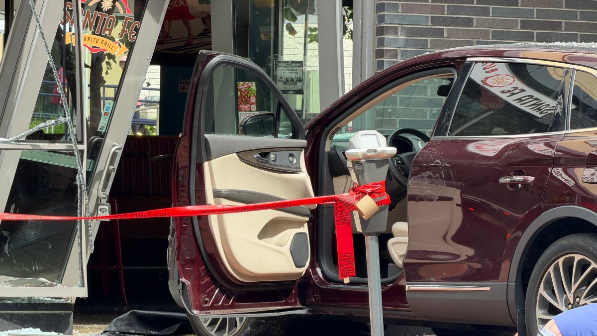 Car smashes through front of Malden restaurant
