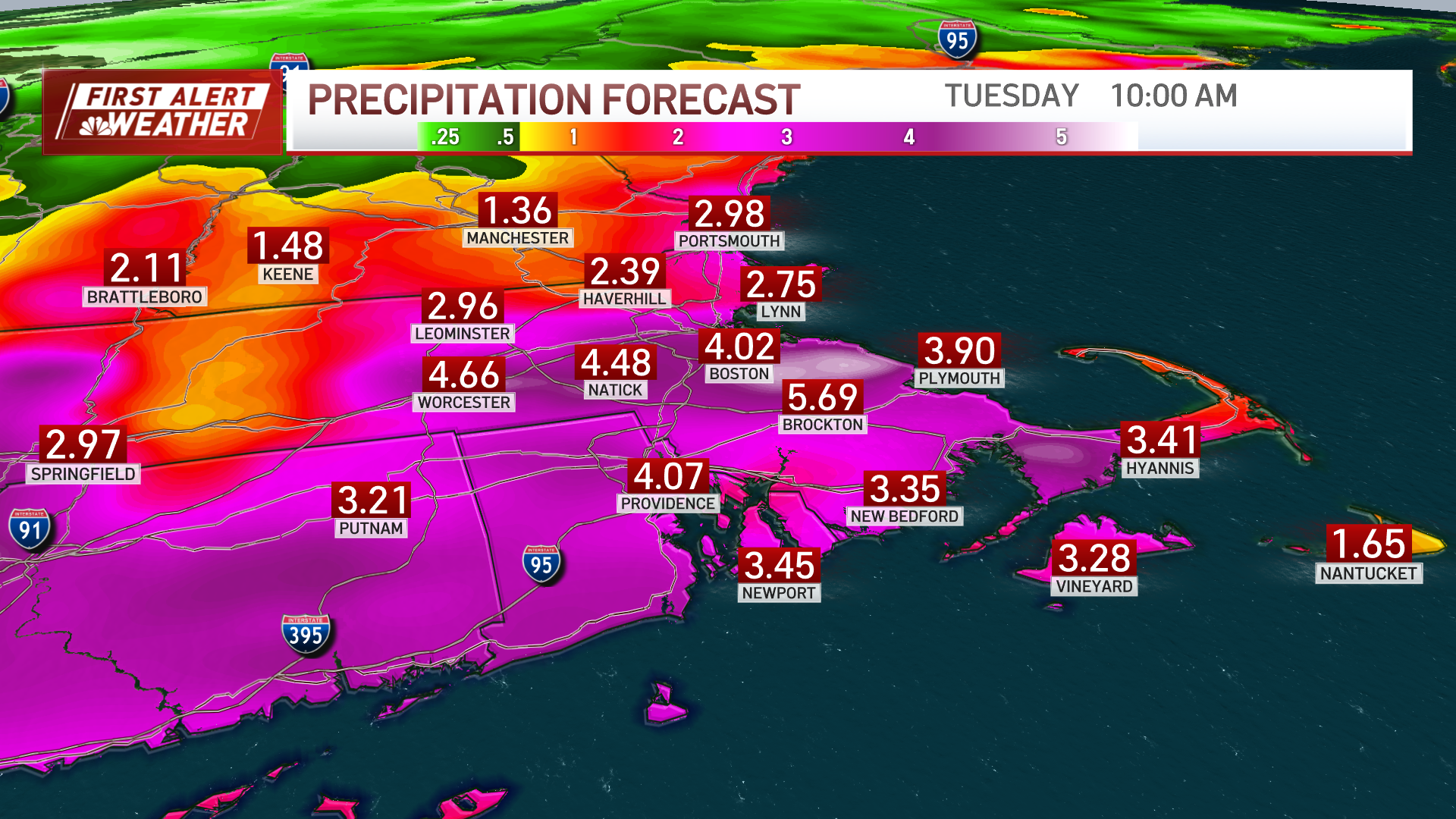 Nor’easter in Boston this weekend brings rain, wind and flooding – NBC ...