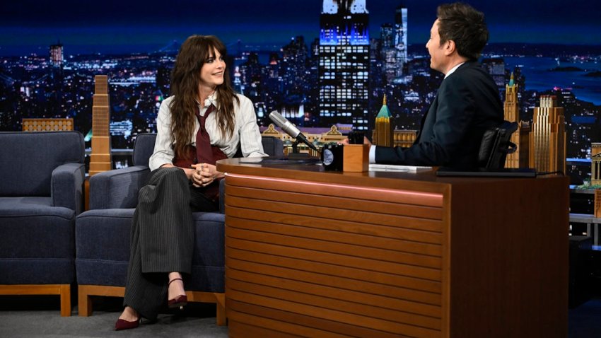 THE TONIGHT SHOW STARRING JIMMY FALLON &mdash; Episode 2345 &mdash; Pictured: (l-r) Model & actress Cara Delevingne during an interview with host Jimmy Fallon on Wednesday, September 23, 2026 &mdash; (Photo by: Todd Owyoung/NBC)