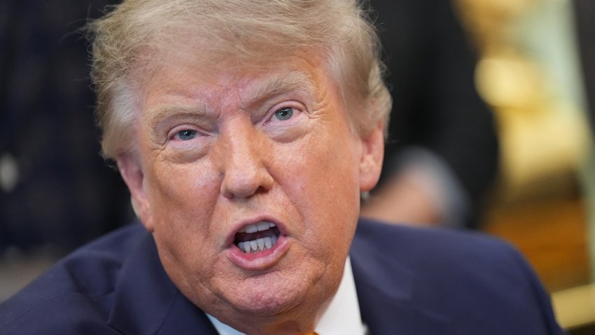 President Donald Trump speaks on Sept. 4, 2026, in the Oval Office of the White House, in Washington.
