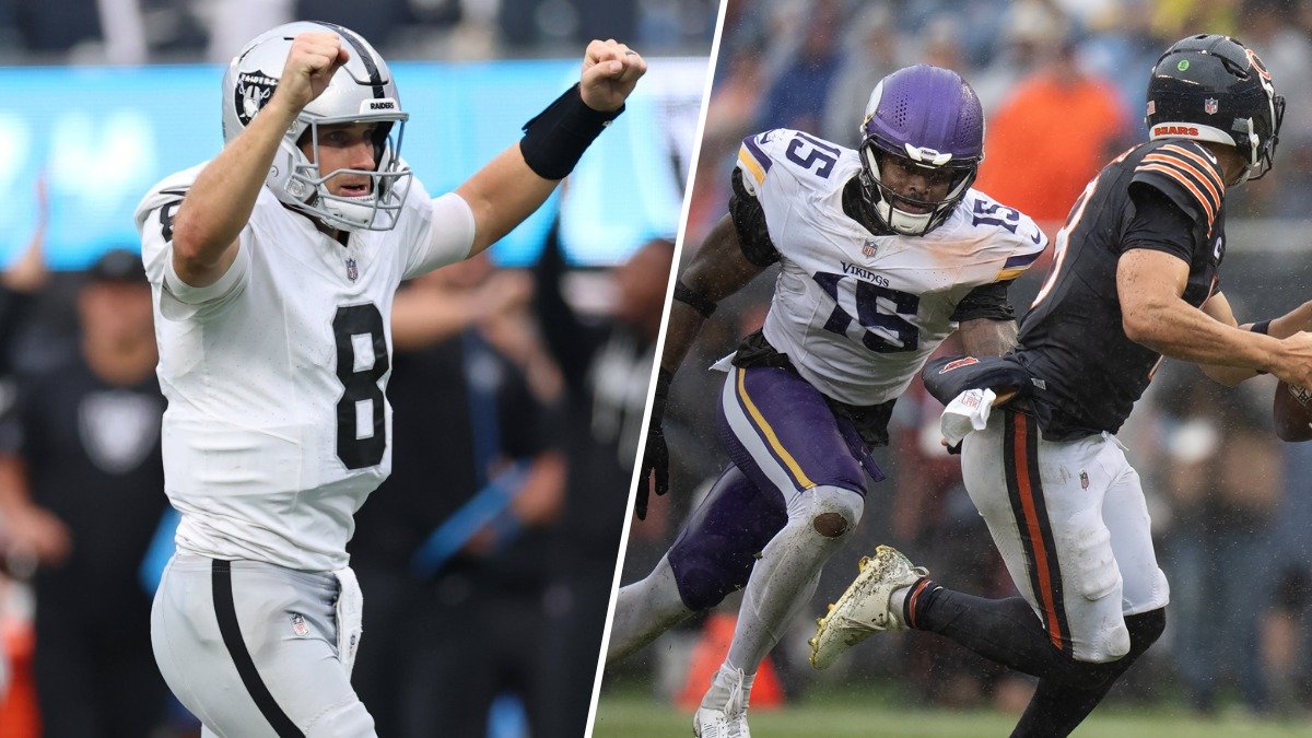 NFL Week 2 Sunday winners and losers: Raiders shock Chargers, Vikings halt Bears