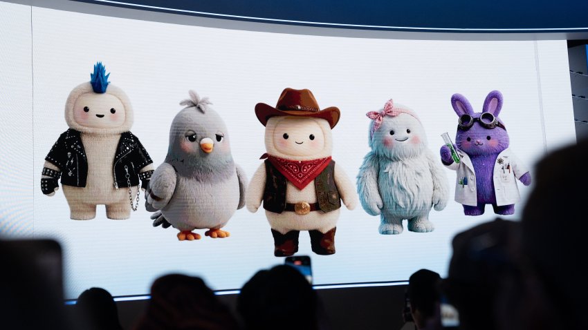 Examples of avatars for Muse, Meta's AI Agent, during the Meta Connect event in Menlo Park, Calif., on Wednesday.
