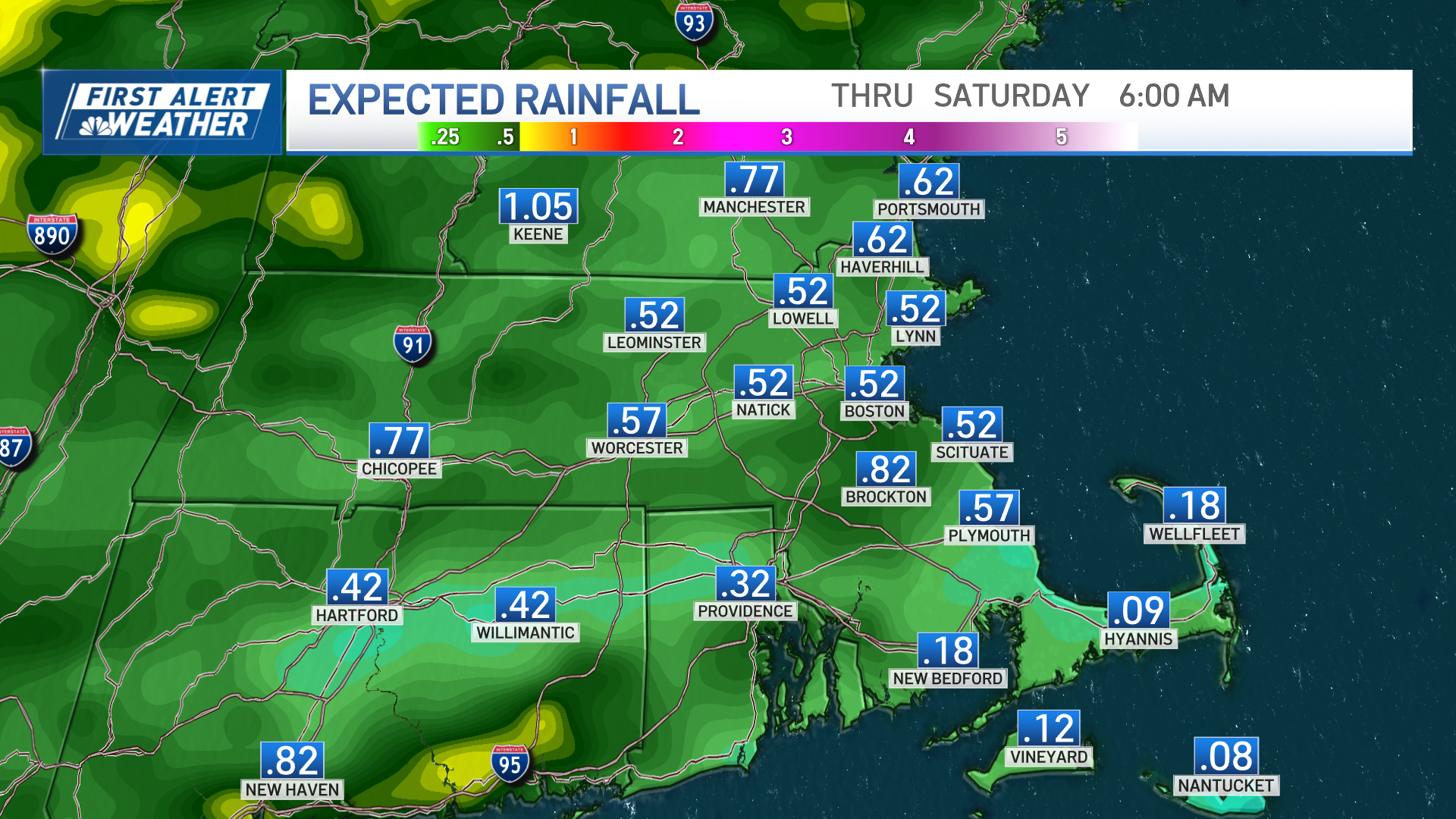 Boston weather today has morning rain and possible evening storms – NBC ...