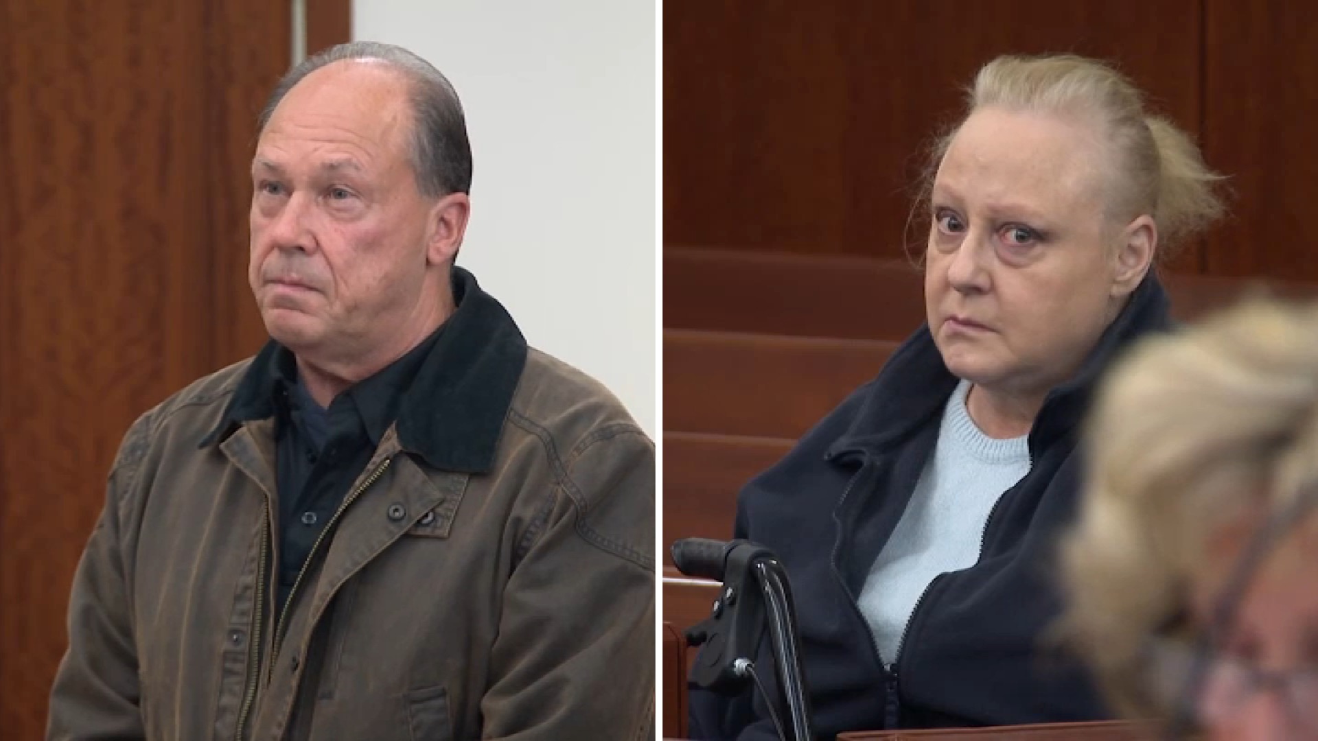 Russell and Linda Callahan in Worcester Superior Court on Wednesday, Oct. 21, 2026.