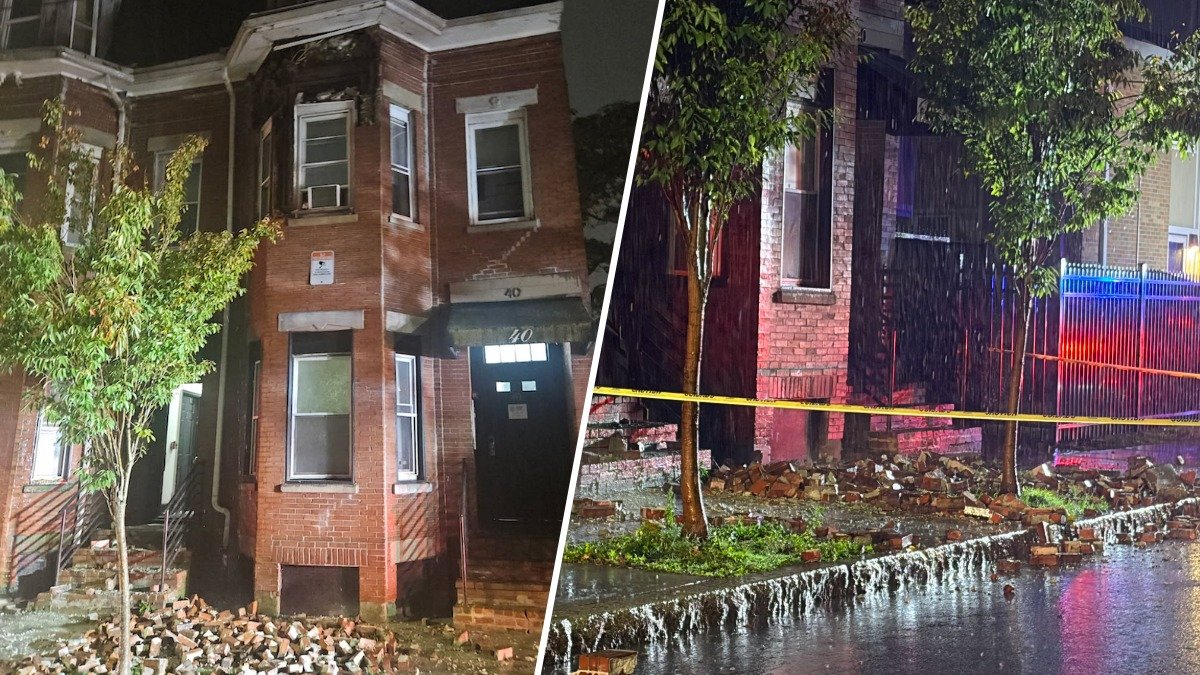 Residents evacuated when brick wall of building collapses in Chelsea