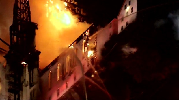 Necn Nbc10 Boston Sky Ranger Over Wakefield Church Fire Necn Nbc10 Boston Sky Ranger Over Wakefield Church Fire
