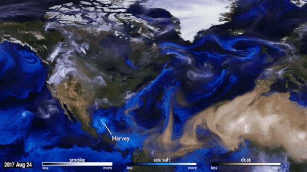 NASA Simulation Shows 2017 Hurricane Timeline