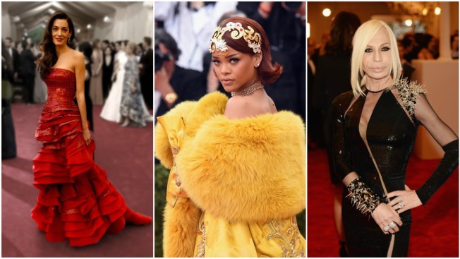 Image result for rihanna,donatella and Amal clooney