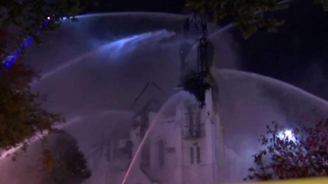 Lightning Sparks M Ive Fire At Historic Wakefield Church Lightning Sparks M Ive Fire At Historic Wakefield Church